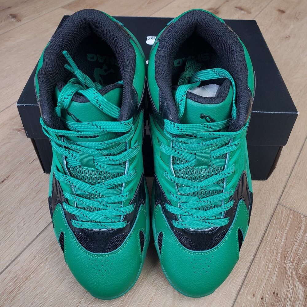 Shaq Devastator Mens Sz 8.5 Basketball Shoes Green Athletic Mid Sneakers School - Picture 5 of 9